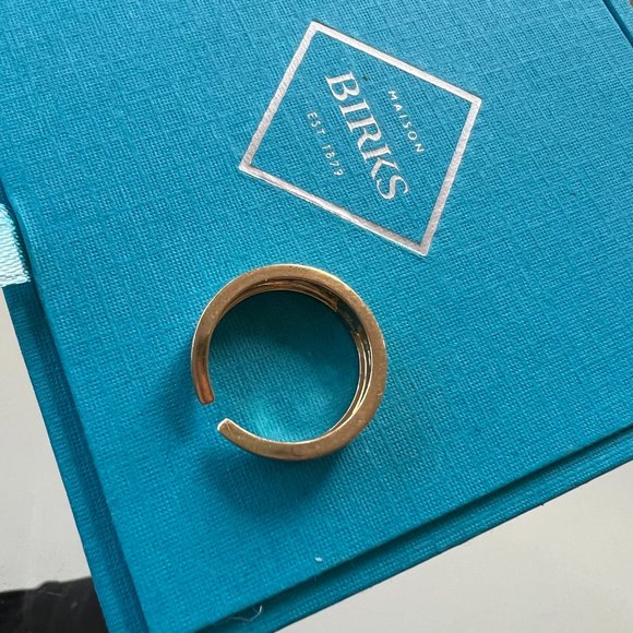 BIRKS - YELLOW GOLD OPEN RING - Picture 8 of 9